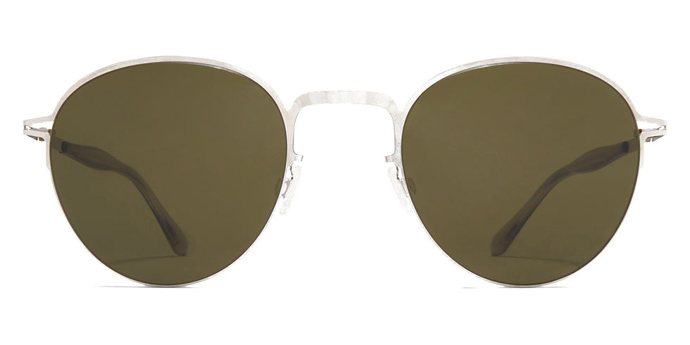 Mykita® TATE MYK TATE Shiny Silver / Raw Green Solid 50 - Shiny Silver / Raw Green Solid Sunglasses