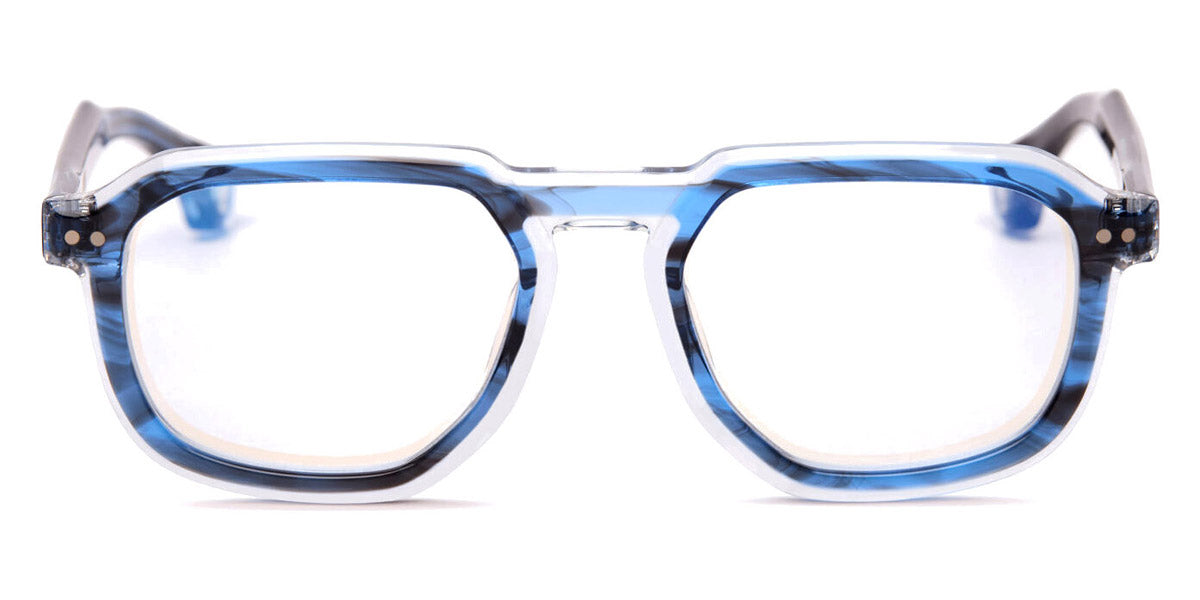 Blake Kuwahara® THAYER BLK THAYER BLUE HORN 54 - Blue Horn Eyeglasses