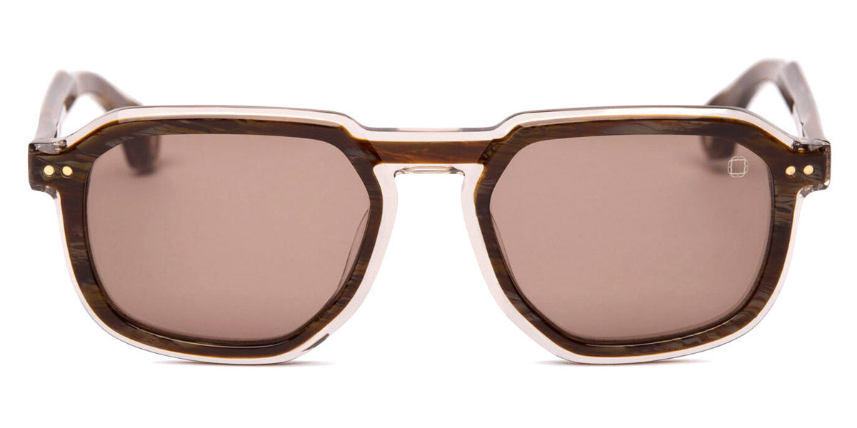 Blake Kuwahara® THAYER SUN BLK THAYER SUN BROWN HORN 54 - Brown Horn Sunglasses