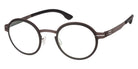 Ic! Berlin® Thulium ICB Thulium IC5142 05A 45 - Teak-Black Eyeglasses
