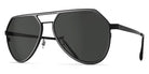 Blackfin® THUNDER BAY BLF Thunder Bay Sun 1462 58 - Blackfin Black/Satin Silver Sunglasses