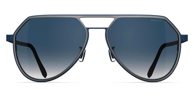 Blackfin® THUNDER BAY BLF Thunder Bay Sun 1846 58 - Satin Silver/Shadow Dark Blue Sunglasses