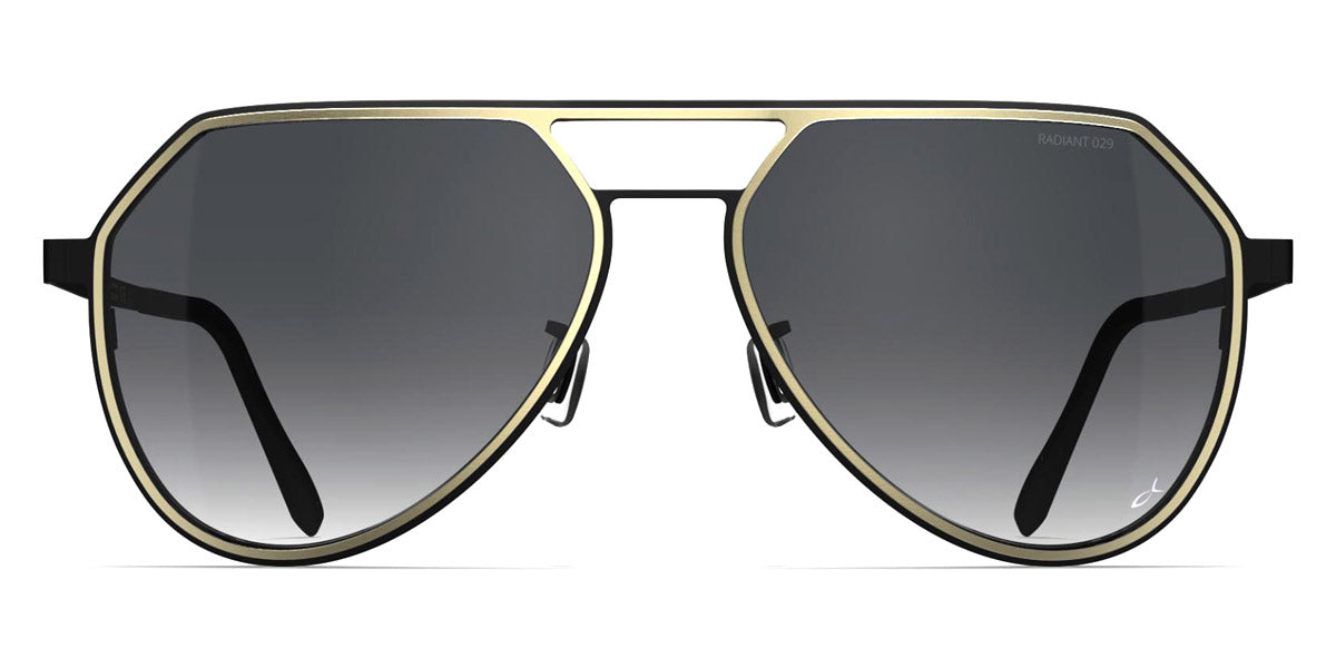 Blackfin® THUNDER BAY BLF Thunder Bay Sun 1857 58 - Satin Gold/Blackfin Black With Blackfin Nano Plating™ Sunglasses