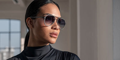 Blackfin® THUNDER BAY BLF Thunder Bay Sun 1857 58 - Satin Gold/Blackfin Black With Blackfin Nano Plating™ Sunglasses