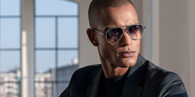 Blackfin® THUNDER BAY BLF Thunder Bay Sun 1857 58 - Satin Gold/Blackfin Black With Blackfin Nano Plating™ Sunglasses