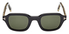 Tom Ford® TI0021 Sunglasses TI0021 01N 46 - 01N - Shiny Black/Shiny Black