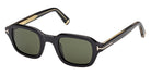 Tom Ford® TI0021 Sunglasses TI0021 01N 46 - 01N - Shiny Black/Shiny Black