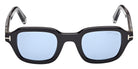 Tom Ford® TI0021 Sunglasses TI0021 01V 46 - 01V - Shiny Black/Shiny Black