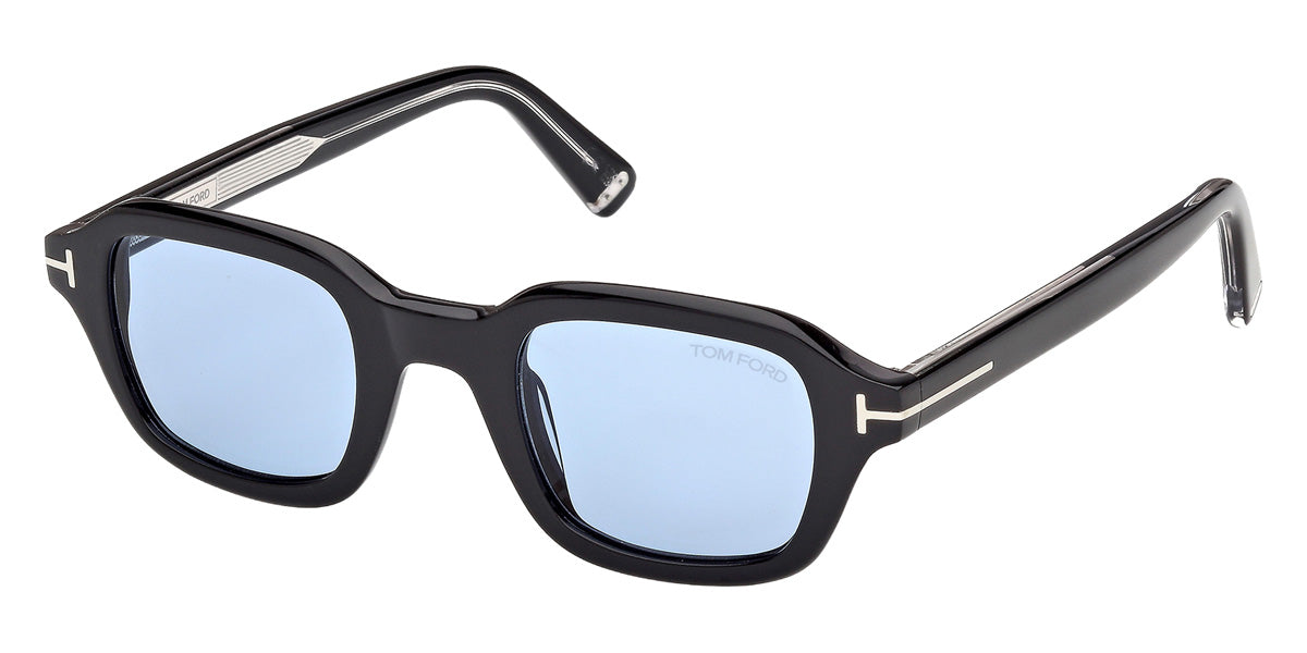 Tom Ford® TI0021 Sunglasses TI0021 01V 46 - 01V - Shiny Black/Shiny Black