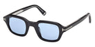Tom Ford® TI0021 Sunglasses TI0021 01V 46 - 01V - Shiny Black/Shiny Black
