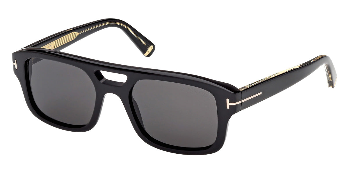 Tom Ford® TI0022 Sunglasses TI0022 01A 53 - 01A - Shiny Black/Shiny Black