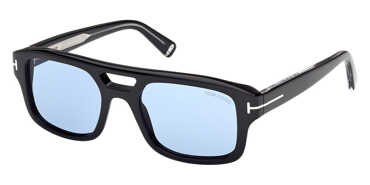 Tom Ford® TI0022 Sunglasses TI0022 01V 53 - 01V - Shiny Black/Shiny Black