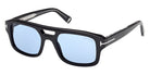 Tom Ford® TI0022 Sunglasses TI0022 01V 53 - 01V - Shiny Black/Shiny Black