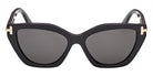 Tom Ford® TI0024 Sunglasses TI0024 01A 55 - 01A - Shiny Black/Shiny Black