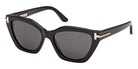 Tom Ford® TI0024 Sunglasses TI0024 01A 55 - 01A - Shiny Black/Shiny Black