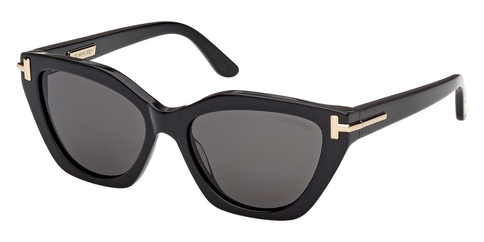 Tom Ford® TI0024 Sunglasses TI0024 01A 55 - 01A - Shiny Black/Shiny Black