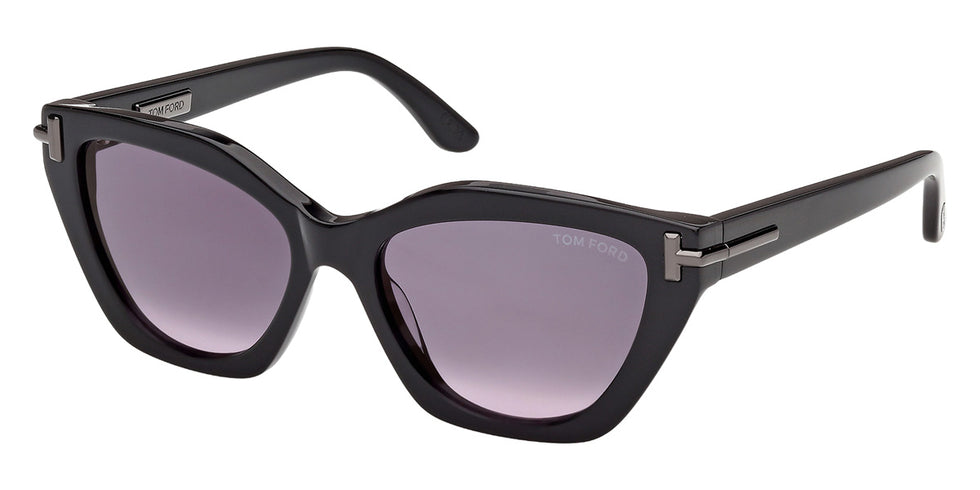 Tom Ford® TI0024 Sunglasses TI0024 01B 55 - 01B - Shiny Black/Shiny Black