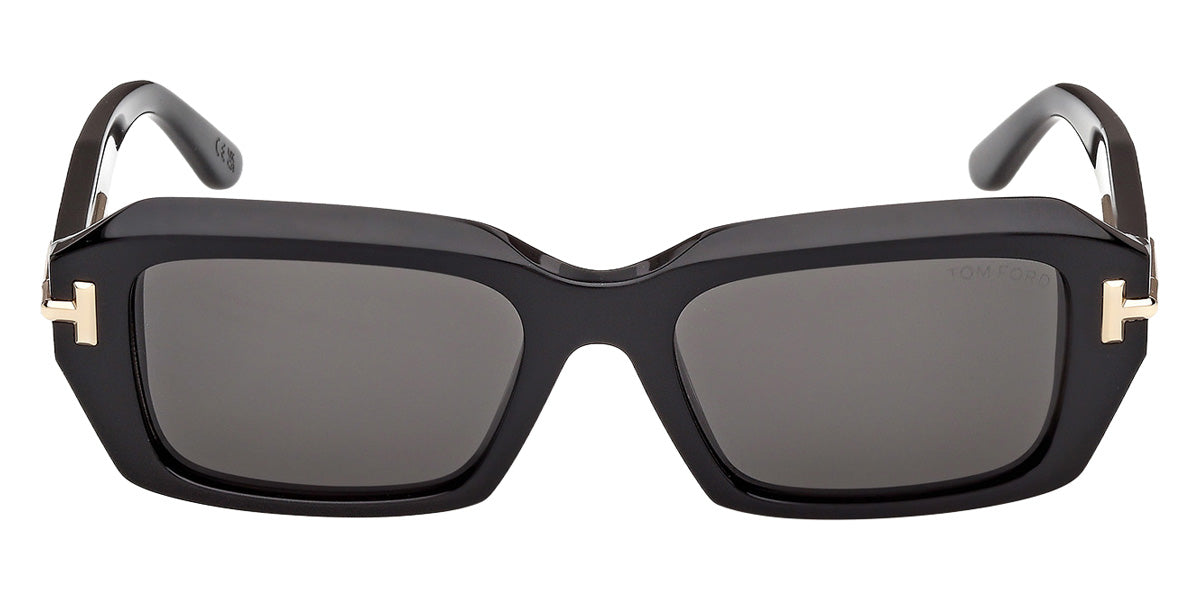 Tom Ford® TI0025 Sunglasses TI0025 01A 53 - 01A - Shiny Black/Shiny Black