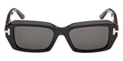 Tom Ford® TI0025 Sunglasses TI0025 01A 53 - 01A - Shiny Black/Shiny Black