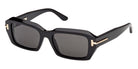 Tom Ford® TI0025 Sunglasses TI0025 01A 53 - 01A - Shiny Black/Shiny Black