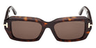 Tom Ford® TI0025 Sunglasses TI0025 52E 53 - 52E - Dark Havana/Dark Havana
