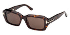 Tom Ford® TI0025 Sunglasses TI0025 52E 53 - 52E - Dark Havana/Dark Havana