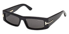Tom Ford® TI0026 Sunglasses TI0026 01A 54 - 01A - Shiny Black/Shiny Black