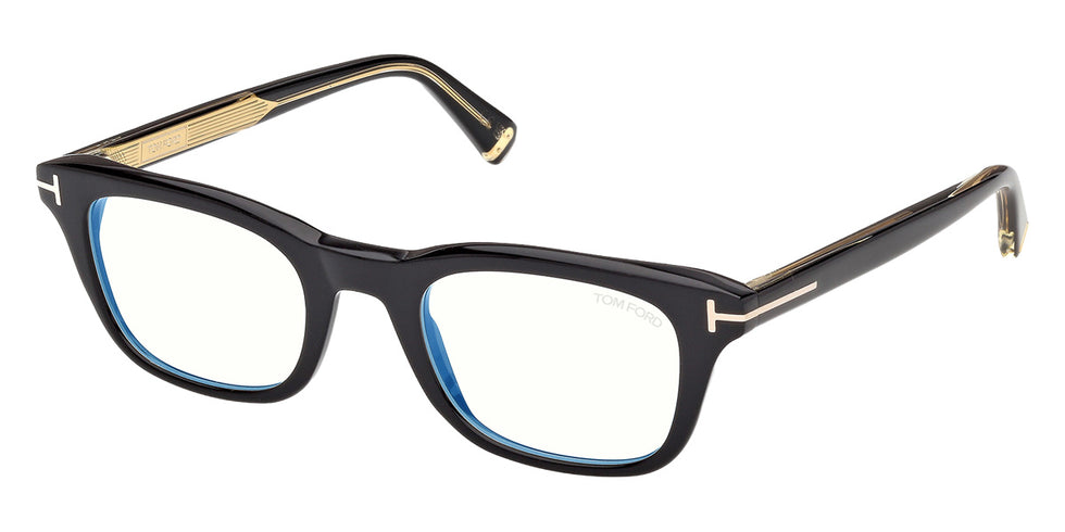 Tom Ford® TI5011-B Eyeglasses TI5011-B 001 50 - 001 - Shiny Black/Shiny Black