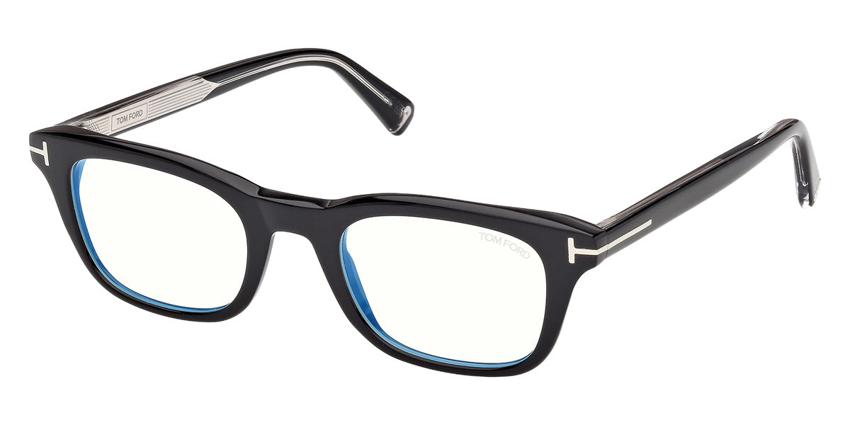 Tom Ford® TI5011-B Eyeglasses TI5011-B 005 50 - 005 - Shiny Black/Shiny Black