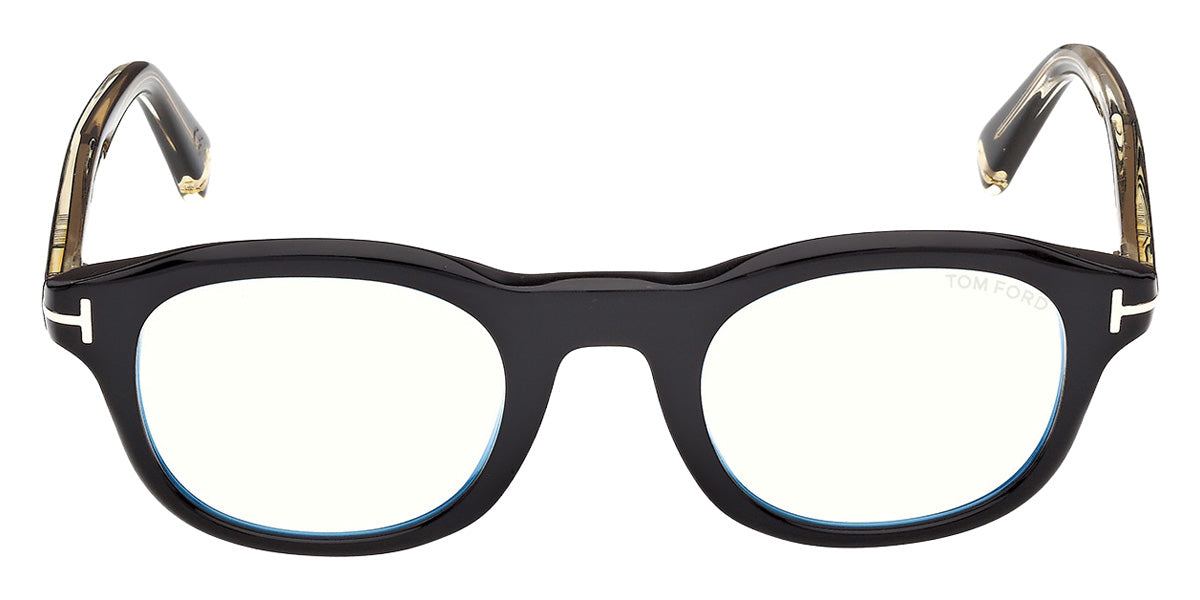 Tom Ford® TI5012-B Eyeglasses TI5012-B 001 47 - 001 - Shiny Black/Shiny Black
