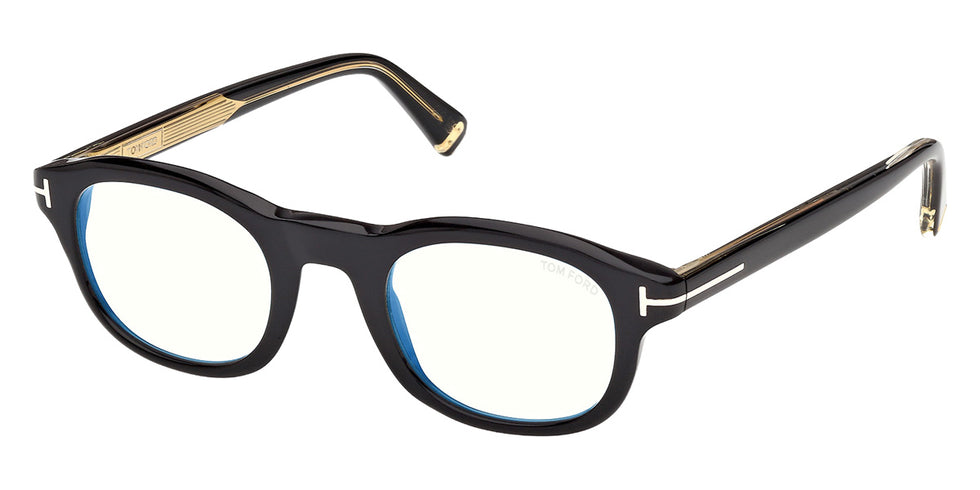 Tom Ford® TI5012-B Eyeglasses TI5012-B 001 47 - 001 - Shiny Black/Shiny Black