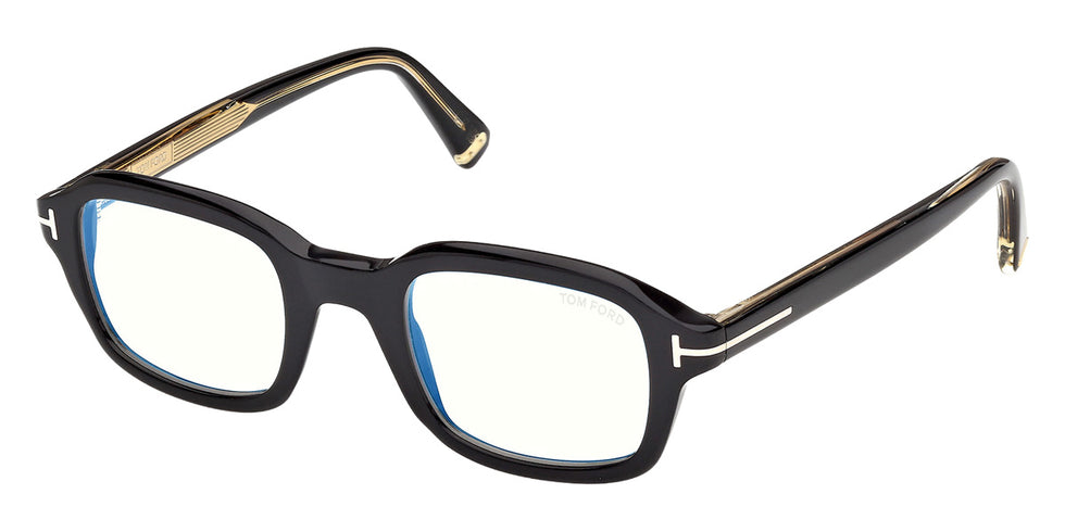 Tom Ford® TI5013-B Eyeglasses TI5013-B 001 47 - 001 - Shiny Black/Shiny Black