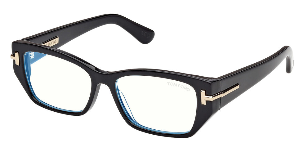 Tom Ford® TI5014-B Eyeglasses TI5014-B 001 54 - 001 - Shiny Black/Shiny Black