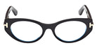 Tom Ford® TI5015-B Eyeglasses TI5015-B 001 53 - 001 - Shiny Black/Shiny Black
