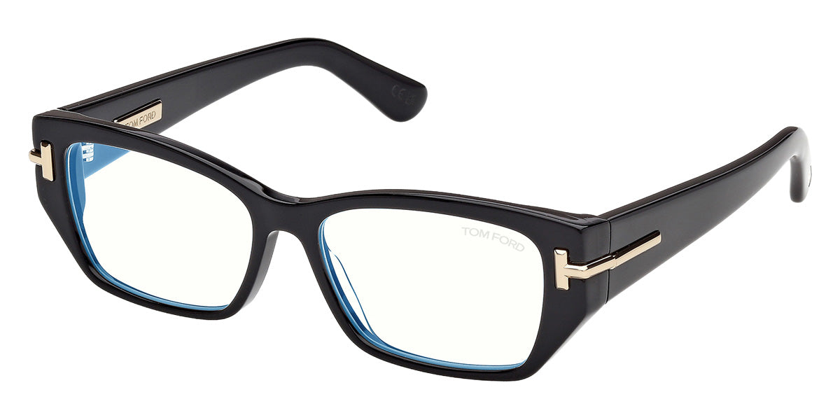 Tom Ford® TI5016-B Eyeglasses TI5016-B 001 54 - 001 - Shiny Black/Shiny Black