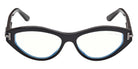 Tom Ford® TI5016-B Eyeglasses TI5016-B 005 54 - 005 - Shiny Black/Shiny Black