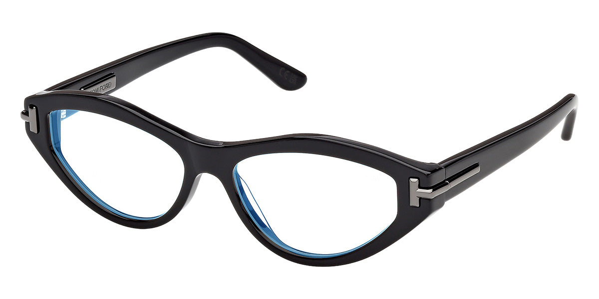 Tom Ford® TI5016-B Eyeglasses TI5016-B 005 54 - 005 - Shiny Black/Shiny Black