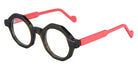 NaoNed® Tokyonec NAO Tokyonec 2425 44 - 2425 Transparent Green / Solid Coral Eyeglasses