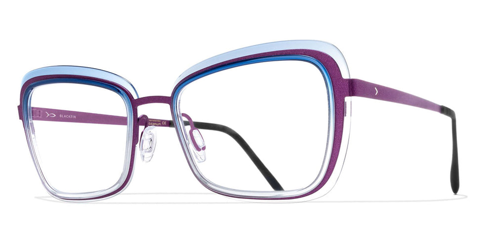 Blackfin® TORTUGA BLF TORTUGA 1140 52 - Purple/Gradient Blue Acetate Eyeglasses