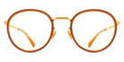 Mykita® TUVA MYK TUVA A56 Glossy Gold/Brown Dark Brown 48 - A56 Glossy Gold/Brown Dark Brown Eyeglasses