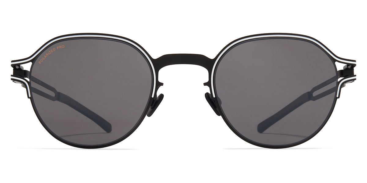 Mykita® VAASA MYK VAASA Black/White / Polarized Pro Hi-Con Grey 47 - Black/White / Polarized Pro Hi-Con Grey Sunglasses