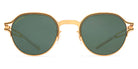 Mykita® VAASA MYK VAASA Gold/Black / Polarized Pro Green 15 47 - Gold/Black / Polarized Pro Green 15 Sunglasses