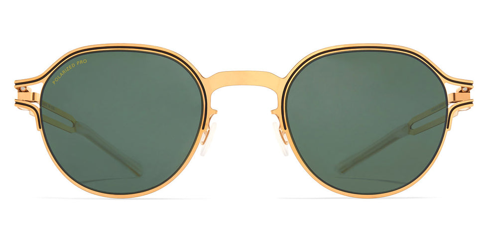 Mykita® VAASA MYK VAASA Gold/Black / Polarized Pro Green 15 47 - Gold/Black / Polarized Pro Green 15 Sunglasses