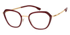 Ic! Berlin® Vayu ICB Vayu IC5090 028 51 - Rose-Gold-Burgundy Eyeglasses
