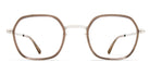 Mykita® VEN MYK VEN A74 Shiny Silver/Clear Ash 48 - A74 Shiny Silver/Clear Ash Eyeglasses