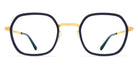 Mykita® VEN MYK VEN A76 Glossy Gold/Milky Indigo 48 - A76 Glossy Gold/Milky Indigo Eyeglasses