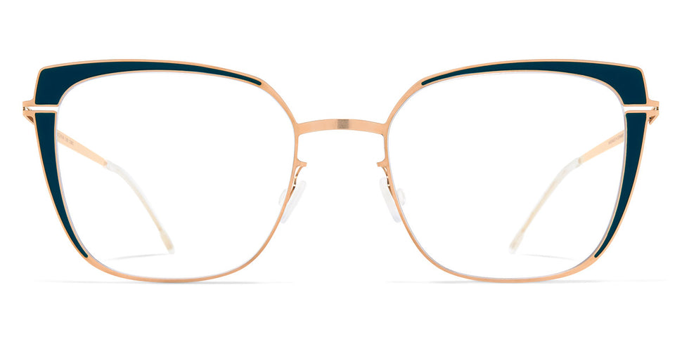 Mykita® VIOLA MYK VIOLA Champagnegold/Lagoon Green 51 - Champagnegold/Lagoon Green Eyeglasses