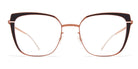 Mykita® VIOLA MYK VIOLA Shiny Copper/Jet Black 51 - Shiny Copper/Jet Black Eyeglasses