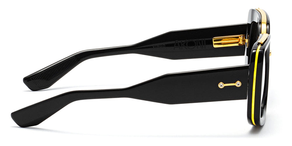AKONI® Virgo AKO Virgo 108A 51 - Solid Black Sunglasses