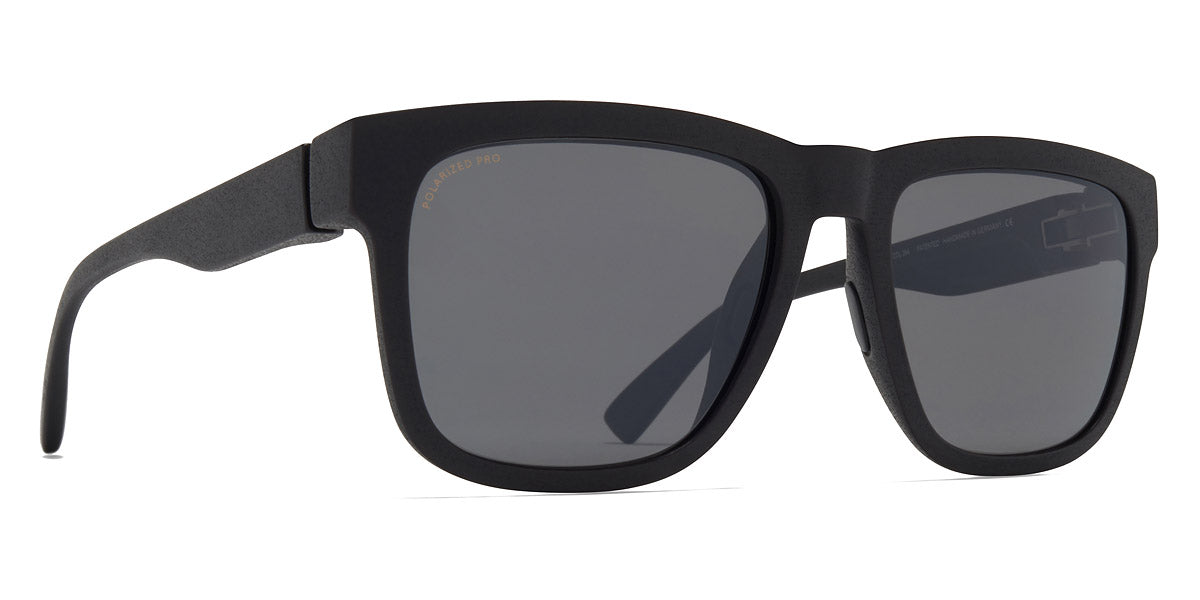Mykita® WAVE MYK WAVE MD1 Pitch Black / Polarized Pro Hi-Con Grey 56 - MD1 Pitch Black / Polarized Pro Hi-Con Grey Sunglasses